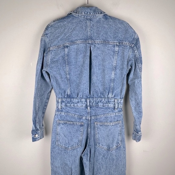 Free People | Touch The Sky One Piece Utility Inspired Denim Jumpsuit | XS - Picture 12 of 16